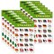 World Flags Theme Stickers, 20 Countries, 120 Per Pack, 12 Packs